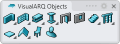 VisualARQ Objects Toolbar