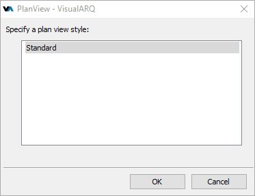 Select the plan view style