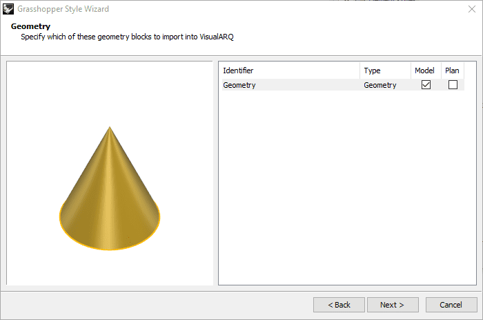 Grasshopper style wizard step 3