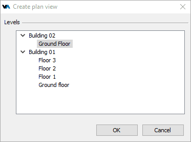 Select the plan view level