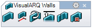 VisualARQ Walls Toolbar