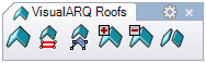 Buttons to edit roofs