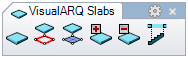 VisualARQ Slabs Toolbar