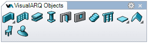 VisualARQ Objects Toolbar