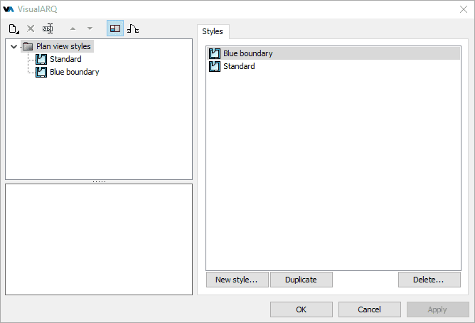 Plan View Styles