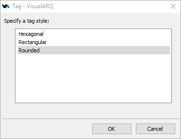 Tag insert dialog