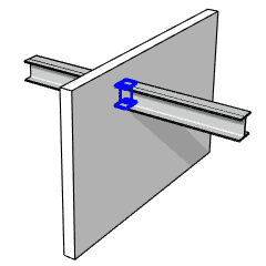 Collision issue between a wall and a beam.